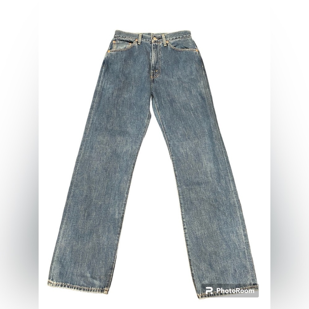 LEVI’S 1950'S 701* WOMEN'S JEANS selvedge Worn In Blue -Medium Wash size 28 - Picture 2 of 10